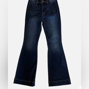 JUDY BLUE High Waist FLARE Dark Blue DENIM JEANS Style JB82196DK Size 13/31